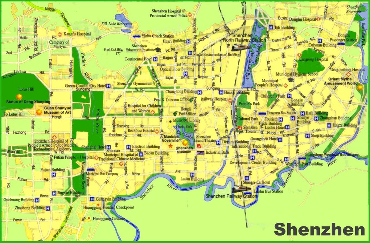 نقشه از شنژن آفلاین