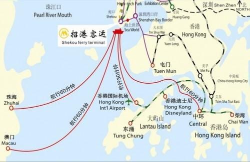 نقشه shekou فری ترمینال