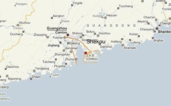 shekou چین نقشه
