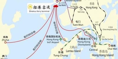 نقشه shekou فری ترمینال